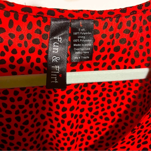 Fun & Flirt Red Ruffle Mini Dress - Picture 5 of 5